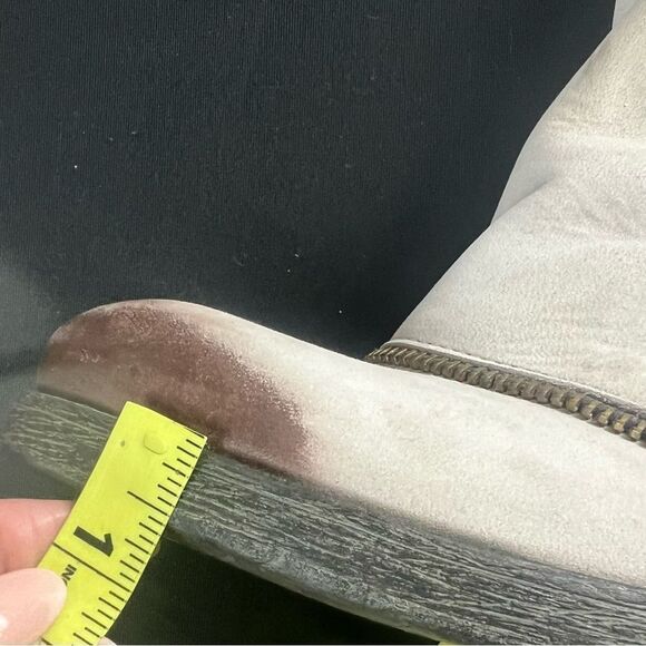 💥Sundance, Size 7.5, Moto Gray Boots - Picture 14 of 15